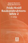 Buchcover Frick / Knöll Baukonstruktionslehre 2