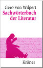 Buchcover Sachwörterbuch der Literatur