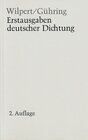 Buchcover Erstausgaben deutscher Dichtung