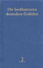 Buchcover Die berühmtesten deutschen Gedichte