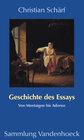 Buchcover Geschichte des Essays