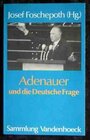 Buchcover Adenauer und die Deutsche Frage