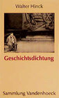 Buchcover Geschichtsdichtung