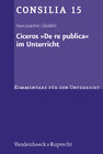 Buchcover Ciceros »De re publica« im Unterricht