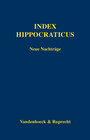 Buchcover Index Hippocraticus. Neue Nachträge