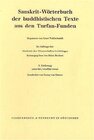 Buchcover Sanskrit-Wörterbuch der buddhistischen Texte aus den Turfan-Funden. Lieferung 2