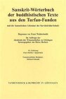 Buchcover Sanskrit-Wörterbuch der buddhistischen Texte aus den Turfan-Funden. Lieferung 14