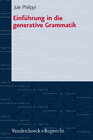 Buchcover Einführung in die generative Grammatik