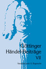 Buchcover Göttinger Händel-Beiträge, Band 7