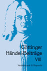Buchcover Göttinger Händel-Beiträge, Band 8