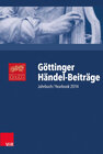 Buchcover Göttinger Händel-Beiträge, Band 15