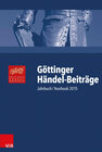 Buchcover Göttinger Händel-Beiträge, Band 16