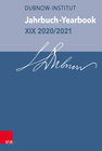 Buchcover Jahrbuch des Dubnow-Instituts /Dubnow Institute Yearbook XIX 2020/2021