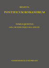 Buchcover Regesta Pontificum Romanorum