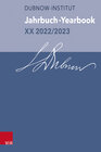 Buchcover Jahrbuch des Dubnow-Instituts /Dubnow Institute Yearbook XX 2022/2023