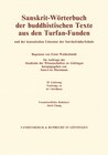 Buchcover Sanskrit-Wörterbuch der buddhistischen Texte aus den Turfan-Funden. Lieferung 29