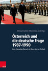 Buchcover Österreich und die deutsche Frage 1987–1990