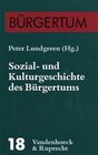 Buchcover Sozial- und Kulturgeschichte des Bürgertums