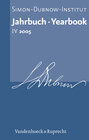 Buchcover Jahrbuch des Simon-Dubnow-Instituts / Simon Dubnow Institute Yearbook IV/2005