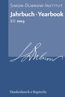 Buchcover Jahrbuch des Simon-Dubnow-Instituts / Simon Dubnow Institute Yearbook XII/2013