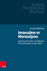 Buchcover Ierousalem or Hierosolyma