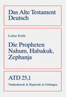 Buchcover Die Propheten Nahum, Habakuk, Zephanja