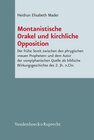 Buchcover Montanistische Orakel und kirchliche Opposition