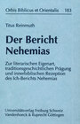 Buchcover Der Bericht Nehemias