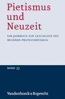 Buchcover Pietismus und Neuzeit Band 33 – 2007