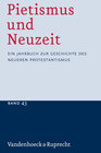 Buchcover Pietismus und Neuzeit Band 43 – 2017