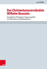 Buchcover Das Christentumsverständnis Wilhelm Boussets