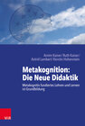 Buchcover Metakognition: Die Neue Didaktik