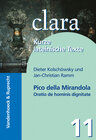 Buchcover Pico della Mirandola, Oratio de hominis dignitate