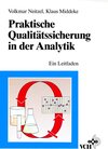 Buchcover Praktische Qualitätssicherung in der Analytik