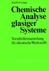Buchcover Chemische Analyse glasiger Systeme