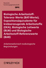 Buchcover Biologische Arbeitsstoff-Toleranz-Werte (BAT-Werte), Expositionsäquivalente... / Biologische Arbeitsstoff-Toleranz-Werte