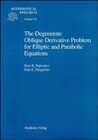 Buchcover The Degenerate Oblique Derivative Problem for Elliptic and Parabolic Equations