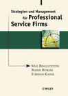 Buchcover Strategien und Management für Professional Service Firms