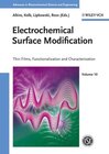 Buchcover Advances in Electrochemical Science and Engineering / Electrochemical Surface Modification