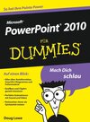 Buchcover PowerPoint 2010 für Dummies