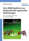 Buchcover Vom NMR-Spektrum zur Strukturformel organischer Verbindungen