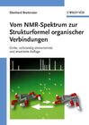 Buchcover Vom NMR-Spektrum zur Strukturformel organischer Verbindungen