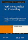 Buchcover Verhaltensanalyse im Controlling
