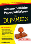 Buchcover Wissenschaftliche Paper publizieren für Dummies