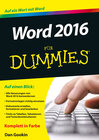 Buchcover Word 2016 für Dummies