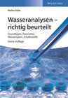 Buchcover Wasseranalysen - richtig beurteilt