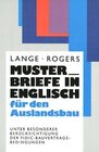 Buchcover Musterbriefe in Englisch für den Auslandsbau