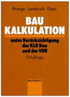 Buchcover Baukalkulation