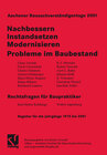 Buchcover Aachener Bausachverständigentage 2001