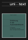 Buchcover Einführung in die Automatentheorie